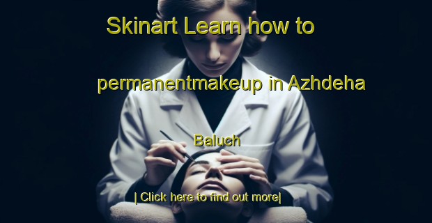 Skinart Learn how to permanentmakeup in Azhdeha Baluch-United Kingdom