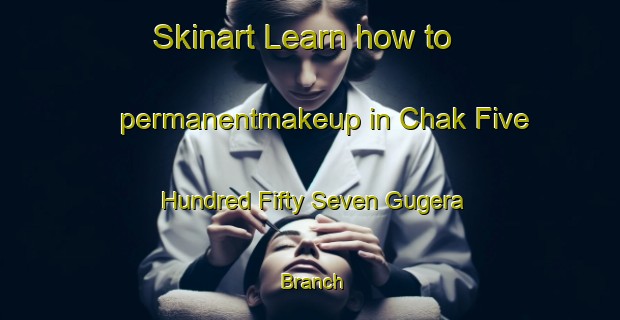 Skinart Learn how to permanentmakeup in Chak Five Hundred Fifty Seven Gugera Branch-United Kingdom